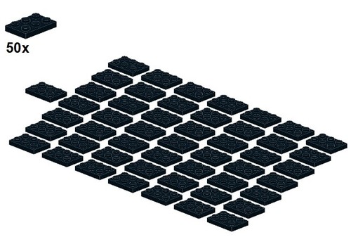Lego plates black - -,