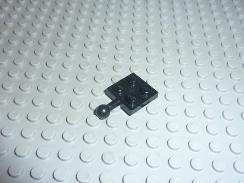 Lego piatto nero 2x2 - piatto,