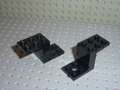 Lego black bracket - x, x