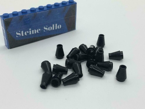 Lego 20x cono nero - (c),
