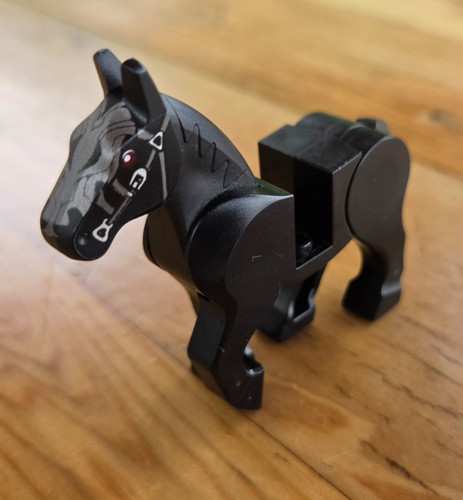 Lego cavallo nero - gambe, mobili