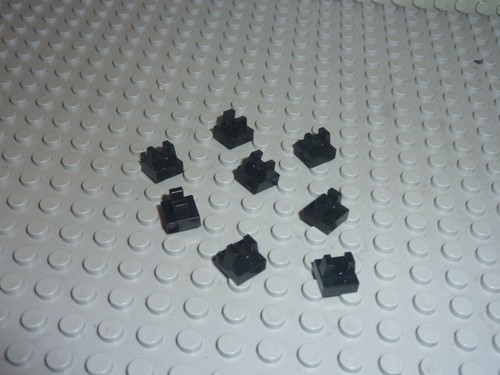Lego piastrelle nere 1x1 - x,